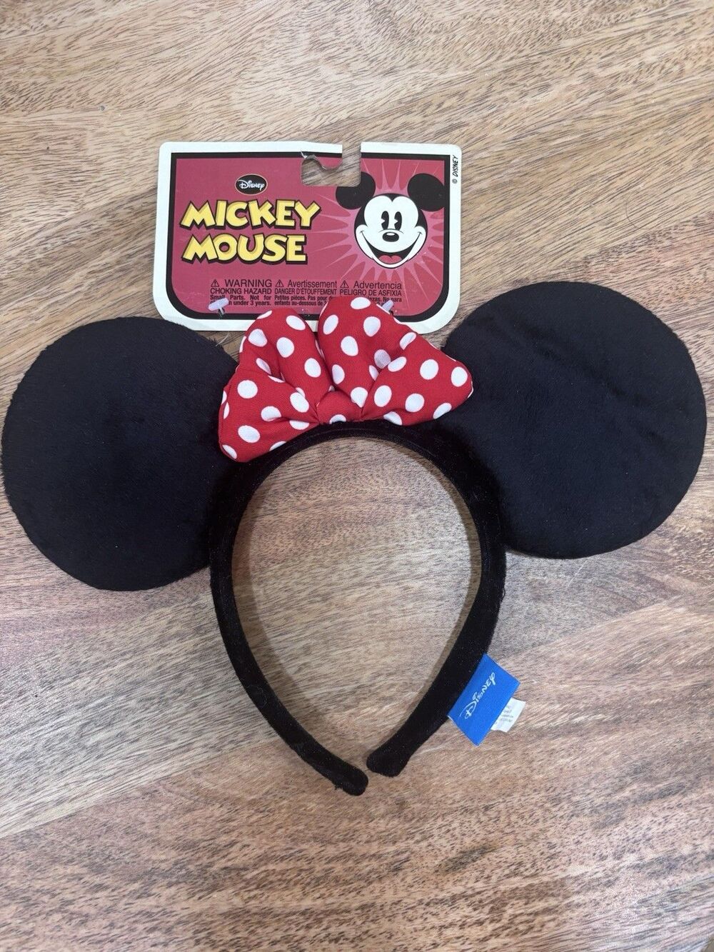Disney MINNIE MOUSE Ears Headband Costume Adult Kids One Size Elope Inc NWT